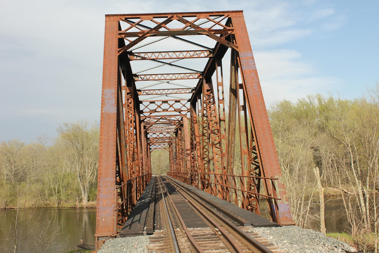 Looking east